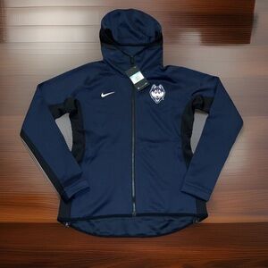 Nike UConn Huskies Basketball Performance Full-Zip Hoodie Jacket Sides UnZip NWT